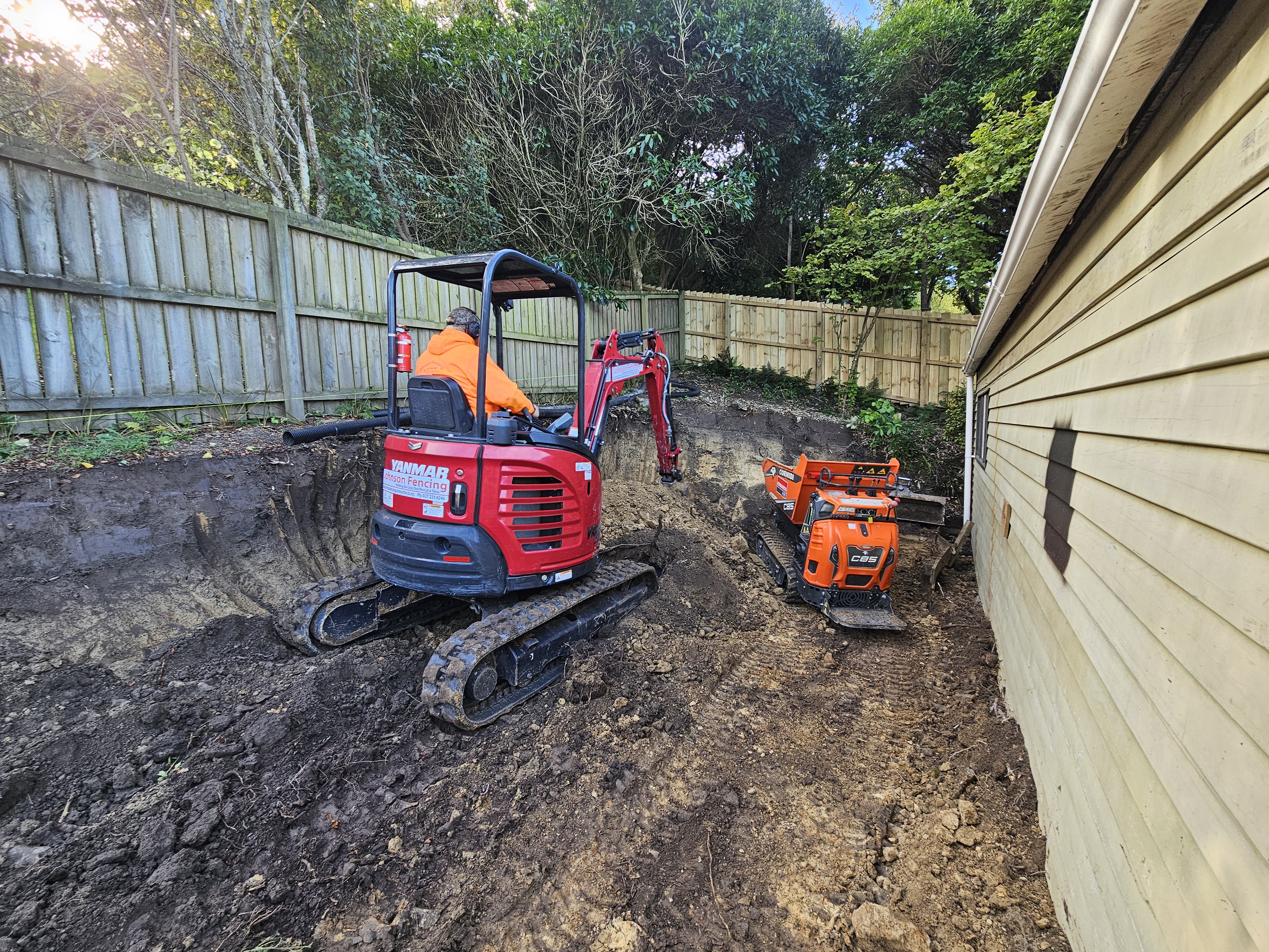 Retaining wall earthworks Selwyn Christchurch